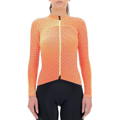 UYN Spectre Winter Overwear langarm Fahrrad-Trikot Damen orange ginger L