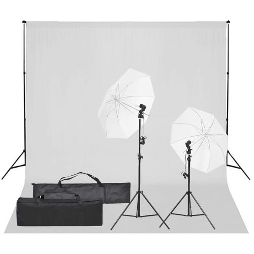 Prolenta Premium - Fotostudio-Set mit Beleuchtung und Hintergrund