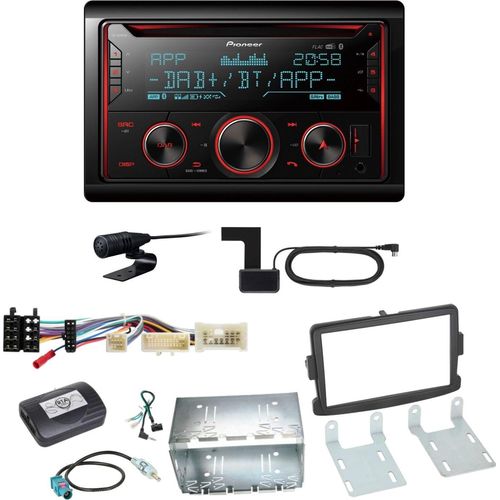 Pioneer FH-S820DAB USB DAB+ Digitalradio CD Einbauset für Renault Captur Master