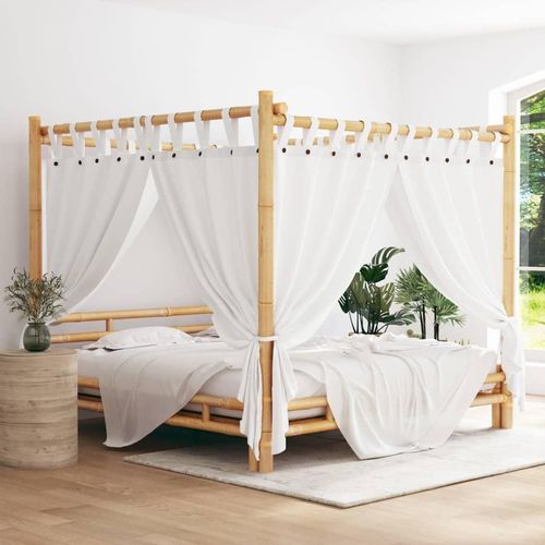 Prolenta Premium - Himmelbett 200x200 cm Bambus