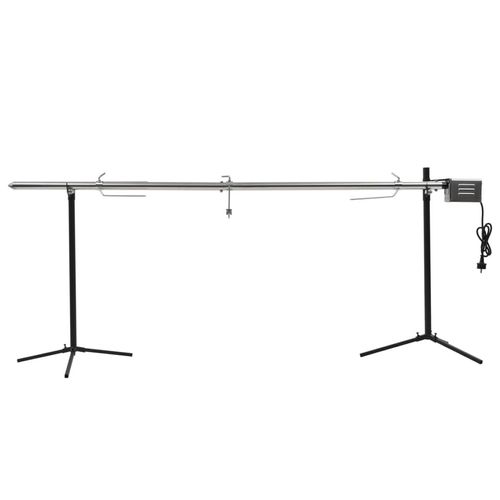 Prolenta Premium - Automatischer Grillspieß mit Motor Edelstahl 207×45×81 cm