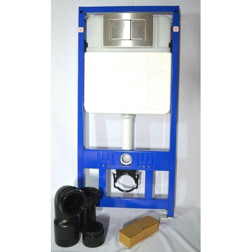 Vorwandelement mit 2 Drückerplatte Betätigung, Edelstahl Drückerplatte für die Sigma Serie,UP320 /UP300 Vorwandelement mit set,