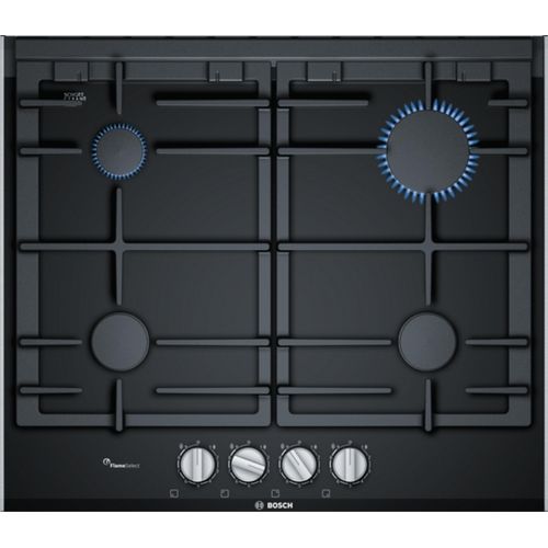 Bosch Gaskochfeld 60 cm Glaskeramik Schwarz PRP6A6B70D