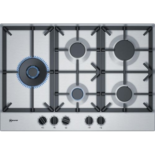Neff N 70 T27DS79N0 Gaskochfeld, 75 cm, Edelstahl