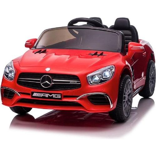 Kinder Elektroauto Mercedes Benz SL63 AMG rot Zwei Motoren, LED, FB,uvm.