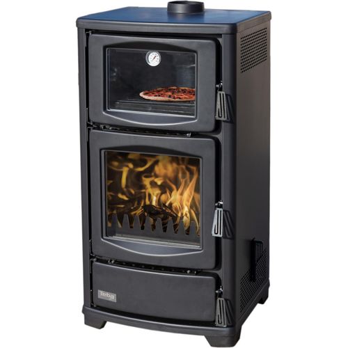 Kaminofen mit Backfach Teba TS 16 Mehrfachbelegung Holzofen 8 kW Kamin Ofen Holz Holzherd Küchenofen
