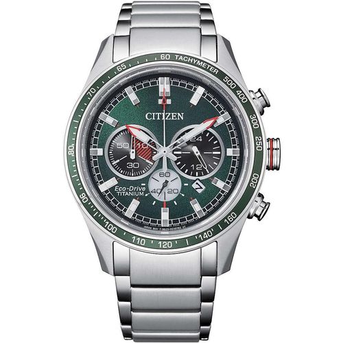 Chronograph Trendy Citizen Versilbert/Stahl Kollektion Super Titanio - mann