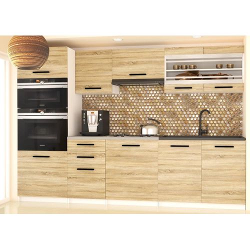 Küchenschrank Set Möbelsets Unterschränke Hochschrank Hängeglasschrank Komplettküche Paula 2 | Küchen Möbel | Sonoma