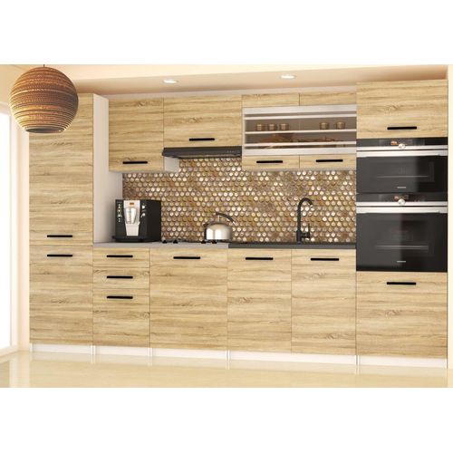 Küchenschrank Set Möbelsets Unterschränke Hochschrank Hängeglasschrank Komplettküche Syntka 2 | Küchen Möbel | Sonoma