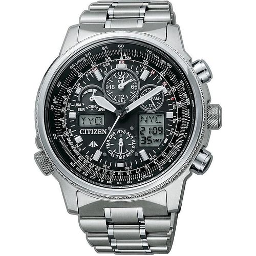 Chronograph Stilvoll Citizen Versilbert/Stahl Kollektion Promaster - mann