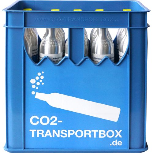 CO2 Zylinder Transportbox ink.l 15 volle Flaschen 425 g Kohlensäure 60l Soda