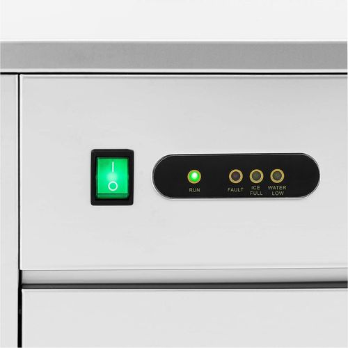 Gastro Eiswürfelmaschine Eiswürfelbereiter Icecubemaker 30kg/24h Edelstahl