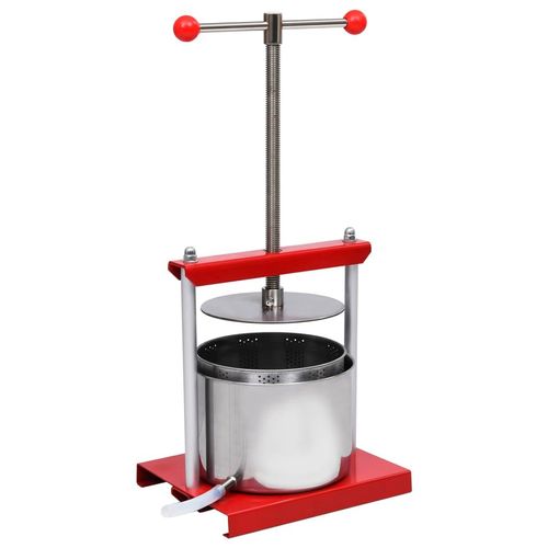 Prolenta Premium - Obst- und Weinpresse Edelstahl 6 L
