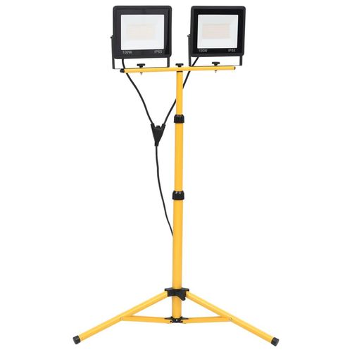 Prolenta Premium - LED-Fluter mit Stativ 2x100 W Warmweiß
