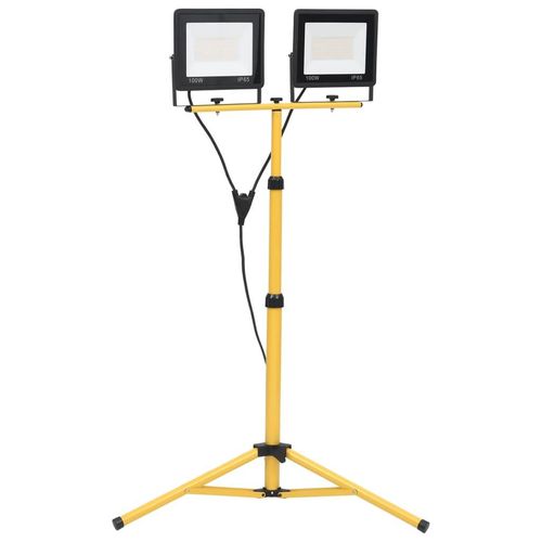 Prolenta Premium - LED-Fluter mit Stativ 2x100 W Kaltweiß
