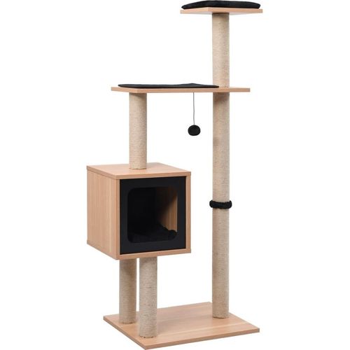 Prolenta Premium Katzen-Kratzbaum mit Sisal-Kratzmatte 123 cm