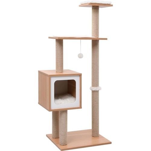Prolenta Premium Katzen-Kratzbaum mit Sisal-Kratzmatte 123 cm