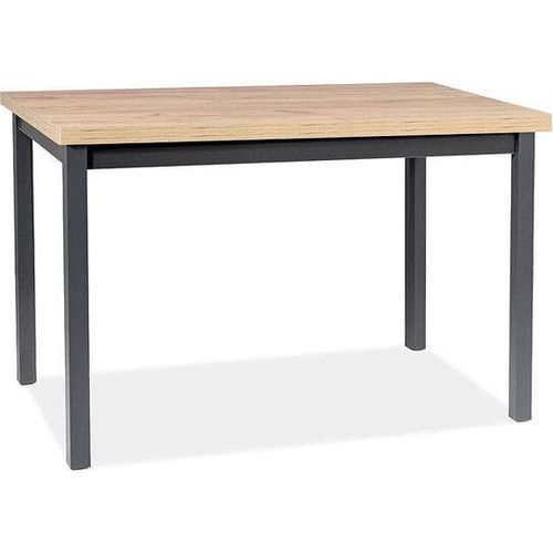 Esstisch Küchentisch Adam 100x60x75cm Farbe Eiche Lancelot / schwarz