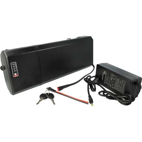 vhbw Akku kompatibel mit NCM E-Bike (10,4 Ah, 36 V, Li-Ion) + Ladegerät - Schwarz