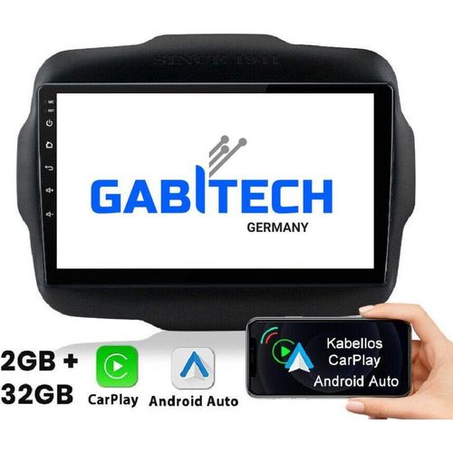 9 Zoll Android 13 Autoradio GPS Navi für Jeep Renegade 2016-2018 BT USB FM Wifi 2GB