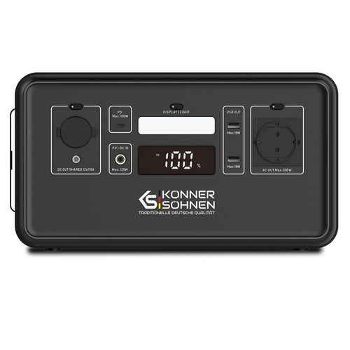 Powerstation KS 300PS Tragbare Notstromversorgung mobil Powerbank 600 W