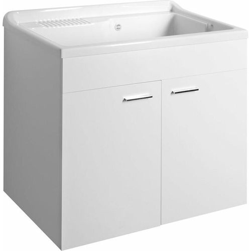 Unterschrank für Ausgussbecken 78x70x48 cm, weiss