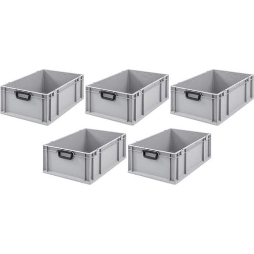 SparSet 5x Eurobox NextGen Portable Duo | HxBxT 22x40x60cm | 44 Liter | Eurobehälter, Transportbox, Transportbehälter, Stapelbehälter