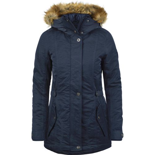 DESIRES Jana Damen Jacke Parka Mantel warme Übergangsjacke gefüttert mit Fellkapuze