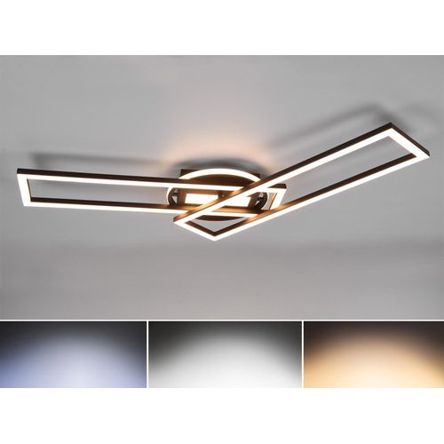 Reality Leuchten LED Deckenleuchte Twister schwarz