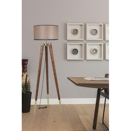 Opviq, 8578- 8578LUN, Beige, Stehlampen, Hornbeam -Körper