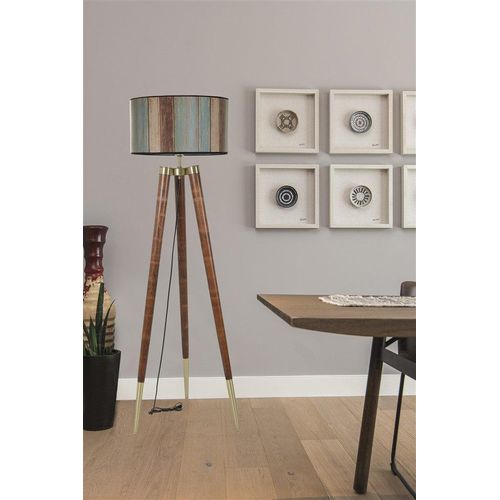 Opviq, 8578- 8578LUN, Nussbaum, Stehlampen, Hornbeam -Körper