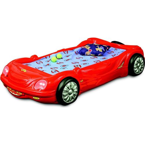 Kinderzimmer Bett Kinderbett Design Rennwagen Autobett mit Matratze Lattenrost