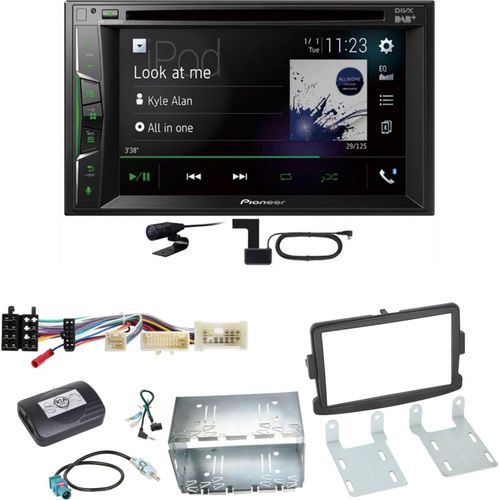 Pioneer AVH-A3200DAB USB DAB+ Digitalradio Einbauset für Renault Captur Master