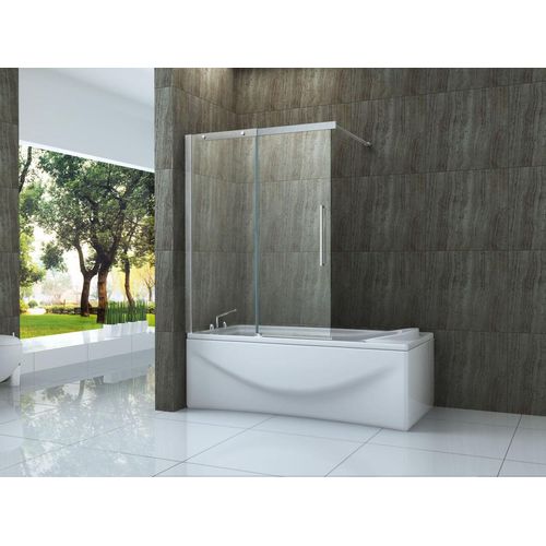 Schiebetür-Duschtrennwand TRAMO 120 x 150 (Badewanne)