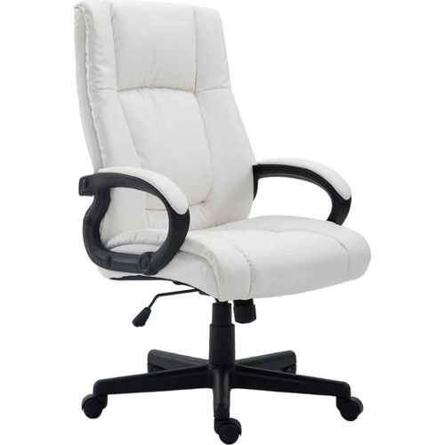 Bürostuhl XL HLO-CP86 Kunstleder weiß