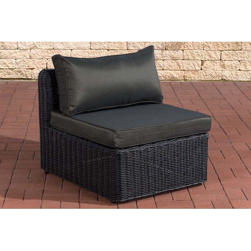 Mittel-Sofa HLO-CP32 Anthrazit 5mm schwarz