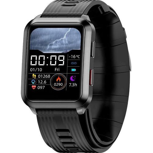 INF Smartwatch mit Blutdruckmessgerät Schwarz