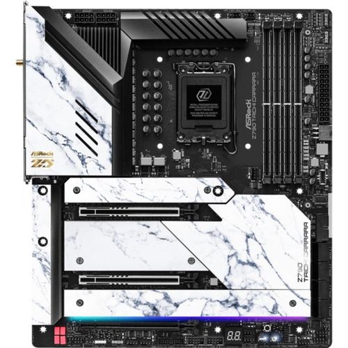 ASRock Z790 Taichi Carrara - Motherboard - E-ATX - LGA1700-Sockel - Z790 Chipsatz - USB 3.2 Gen 1, USB 3.2 Gen 2, USB4, USB-C 3.2 Gen 2x2 - Gigabit LAN, 2.5 Gigabit LAN, Bluetooth, Wi-Fi - Onboard-Grafik (CPU erforderlich) - HD Audio (6-Kanal)