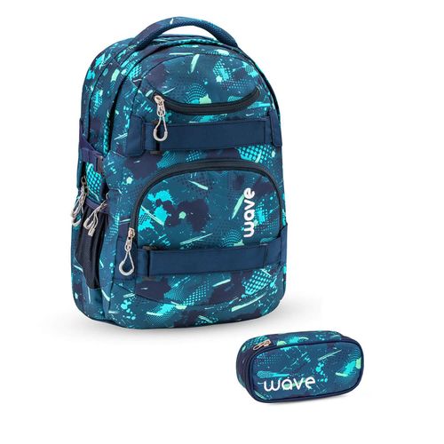 Wave Wave Infinity Schulrucksack Set 2 tlg. 