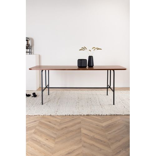 Uno Esstisch 90x200cm Nussbaum furniert.