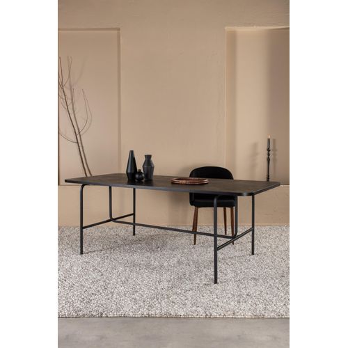 Uno Esstisch 90x200cm schwarz.