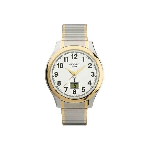 Adora Funkuhr ></noscript> Uni silber-/gelbgoldfarben Ø 40 mm 5 BAR > Zugband