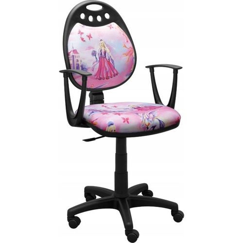 Kinder Schreibtischstuhl 60x105cm Bürostuhl Drehstuhl Jugendstuhl Drehsessel; Prinzessin 2
