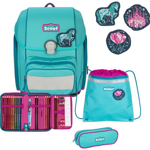 Scout GENIUS Dreamworld Schulranzen-Set 5-tlg., 19 l, ergonomisch