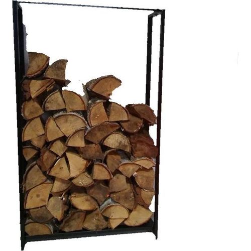 Kaminholzregal Schwarz Kaminholzständer Feuerholzkorb Metall Kamin Holzlege Brennholzkorb