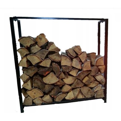 Kaminholzregal Schwarz Kaminholzständer Feuerholzkorb Metall Kamin Holzlege Brennholzkorb