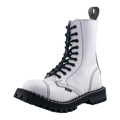 Steel - Full White, 10-Loch Boots weiß