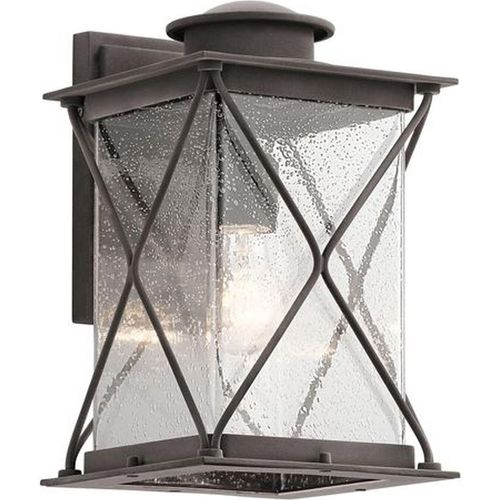 Außenwandleuchte IP44 E27 Glas Metall Vintage Außenlampe Wand Garten Terrasse