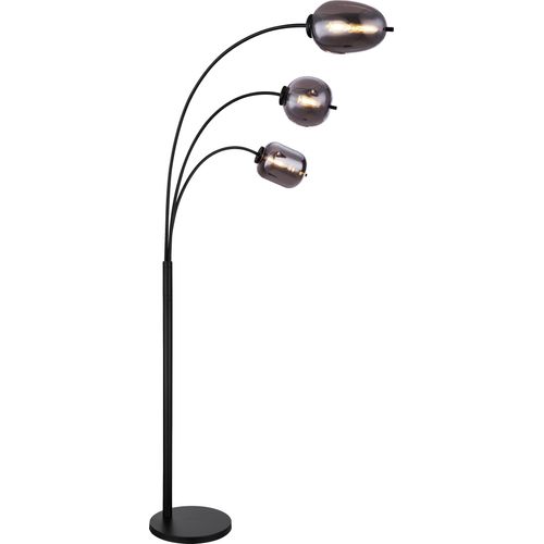 Globo Lighting Stehleuchte Metall schwarz matt, 3x E14