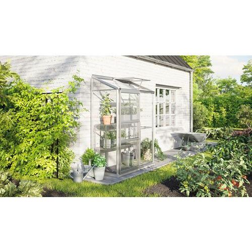 Gewächshaus Vitavia Ida 900 Sicherheitsglas 3 mm 130,6 x 68,8 cm silber